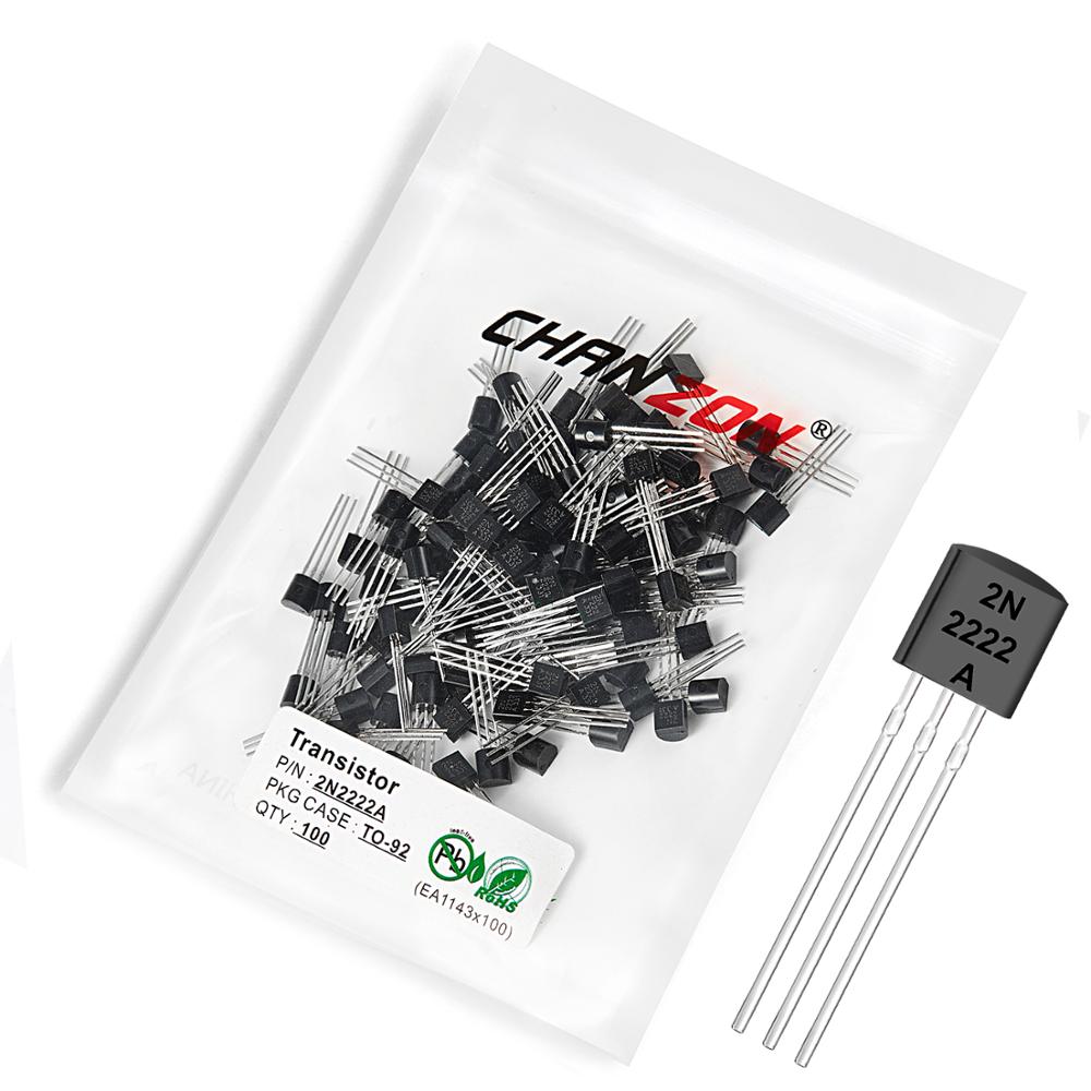 Diy Electronics Youtube - 100pcs 2N2222A TO-92 NPN Transistor Bipolar