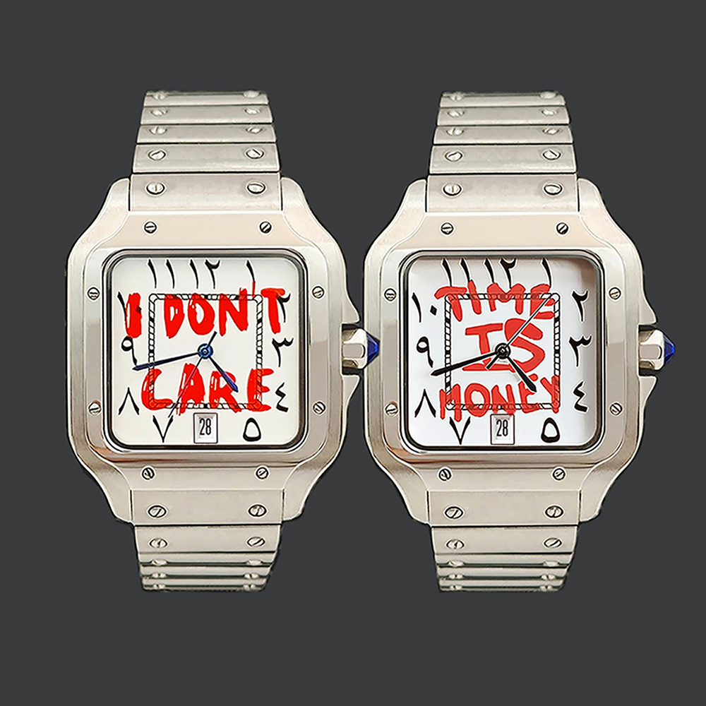 Push Button Tactile - 38MM Watch NH35 Arabic Dial TIME
