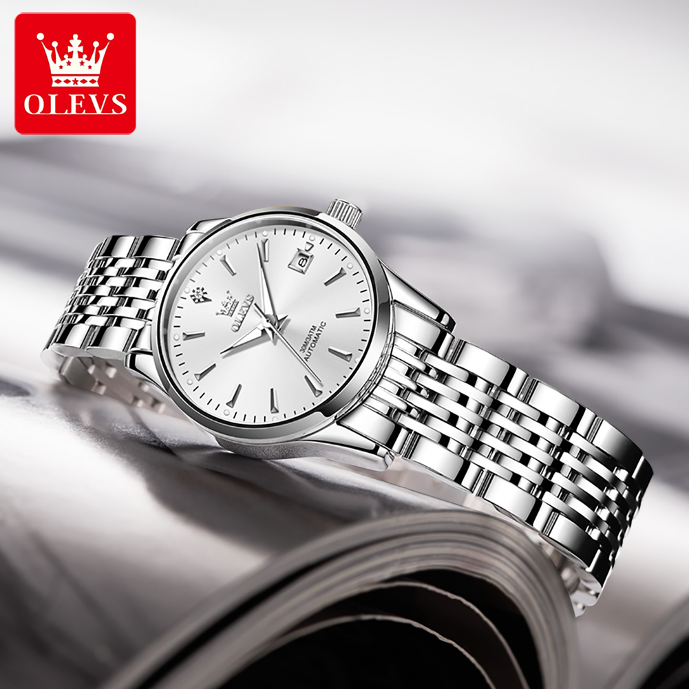 OLEVS 6635 Women's Mechanical  - Push Button Tactile 评论和价格