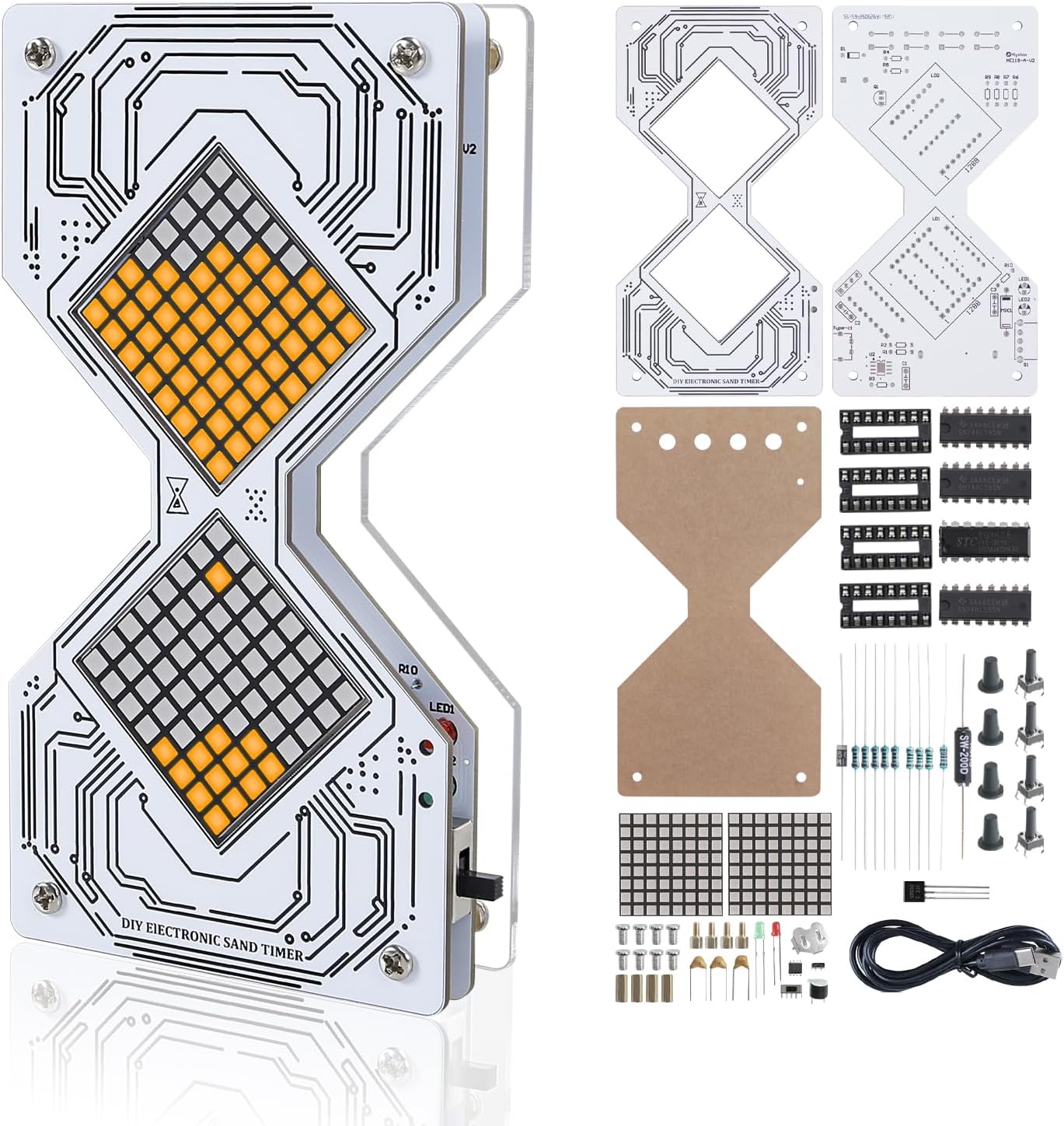 DIY Electronic Hourglass Solde - Diy Electronics Projects For Adults 评论和价格