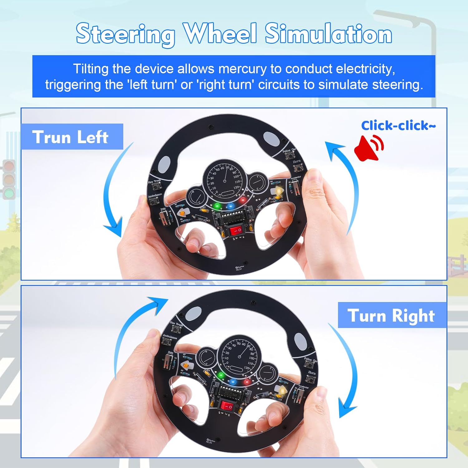 Car Steering Wheel DIY Solderi - Diy Electronics Projects For Adults 评论和价格