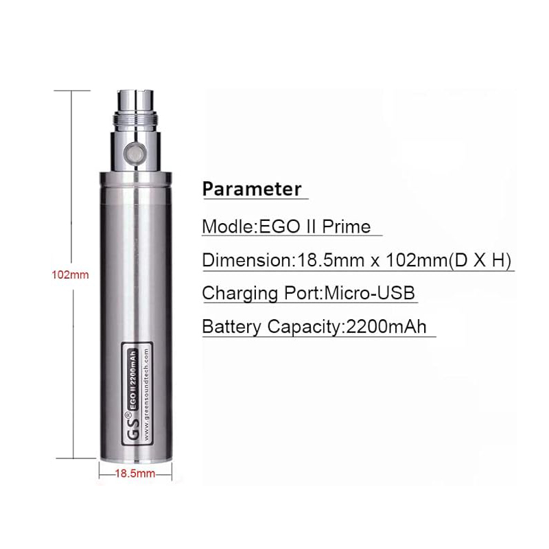 GS eGo II Prime Passthrough 22 - Diy Vape Electronics 评论和价格