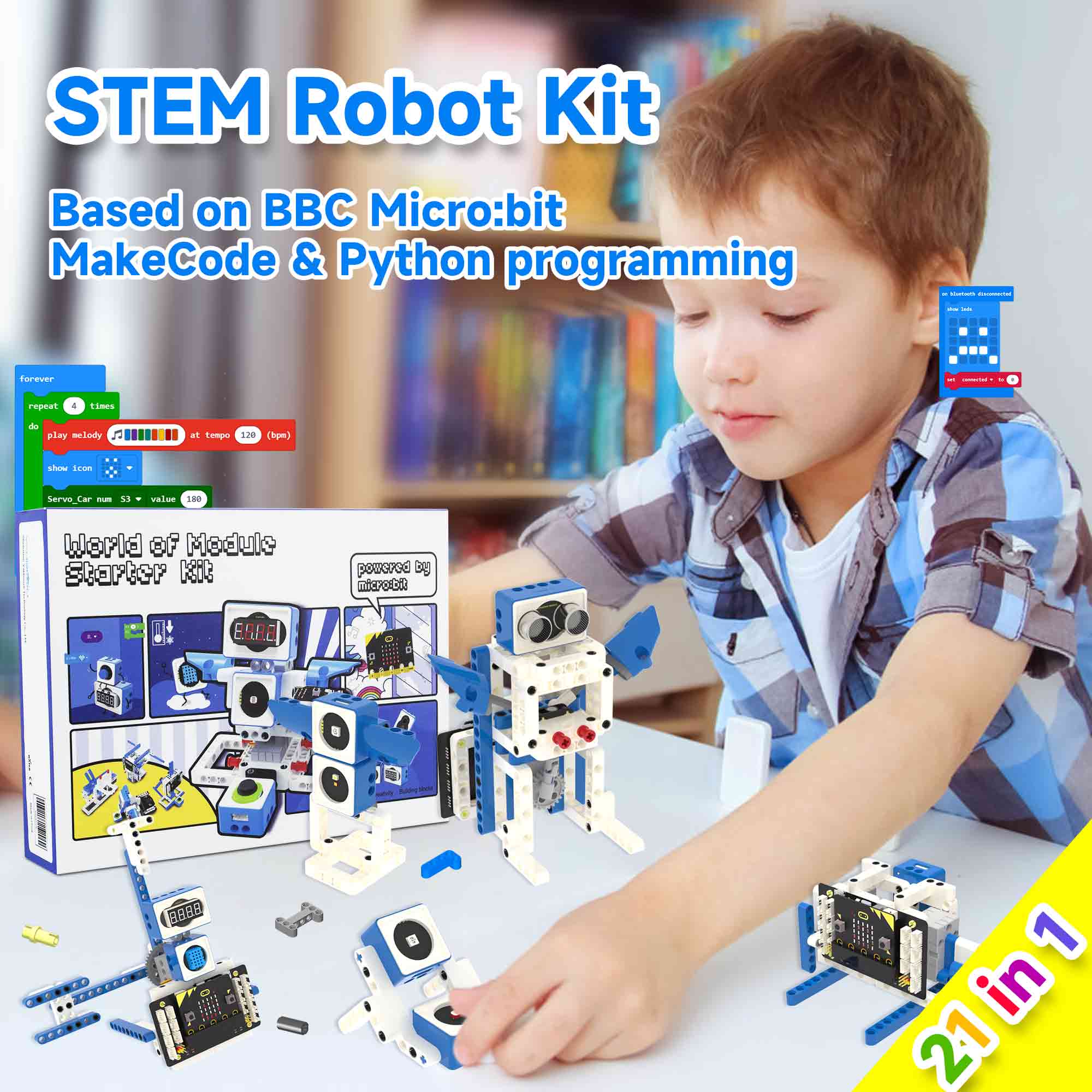 Microbit V2 Smart Robot Car Ki - Diy Electronics Projects For Kids 评论和价格
