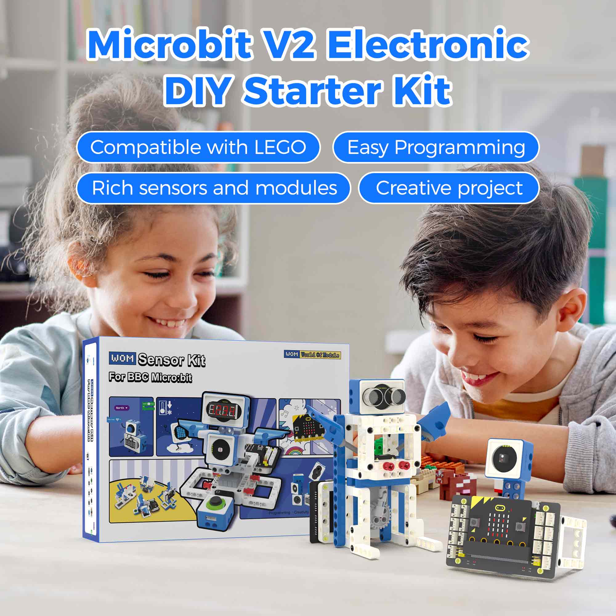 BBC Microbit V2 Smart Robot Ca - Diy Electronics Projects For Kids 评论和价格