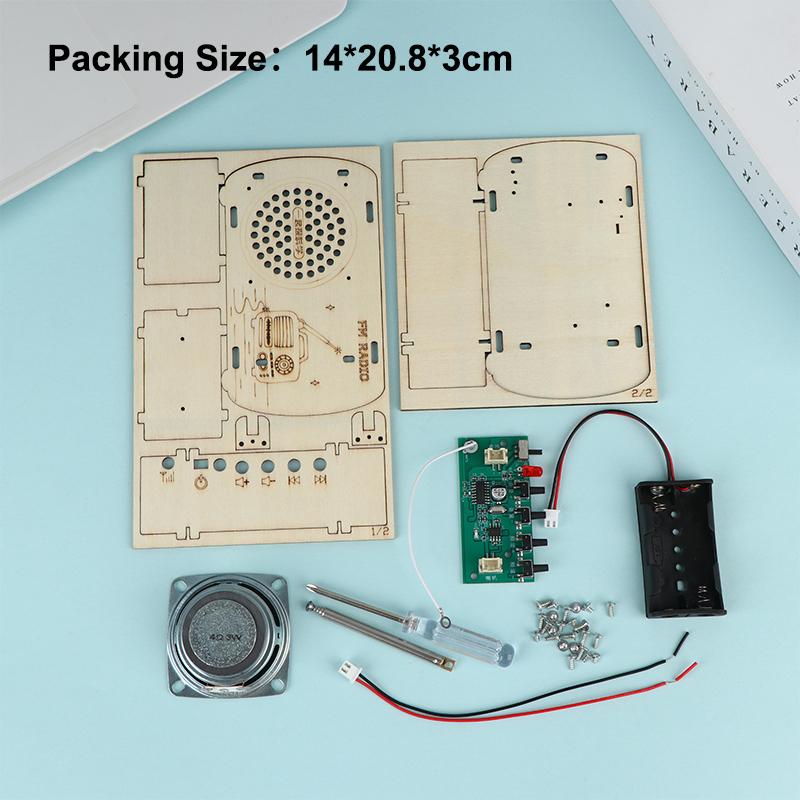 DIY Wooden FM Radio Kit Vintag - Diy Electronics Projects For Kids 评论和价格