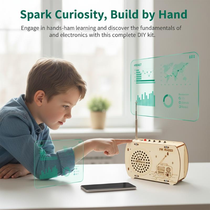 DIY Wooden FM Radio Kit Vintag - Diy Electronics Projects For Kids 评论和价格