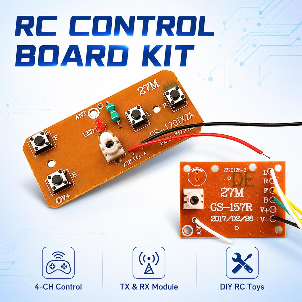 27MHz Remote Control Kit 4CH W - Diy Electronic Modules 评论和价格