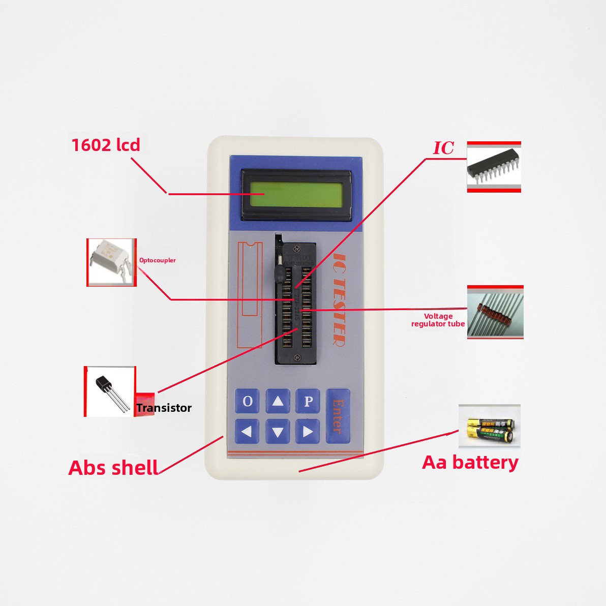 TSH‑06F IC Transistor Tester f - Diy Electronics Lab Equipment 评论和价格