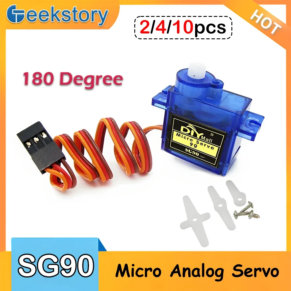 2/4/10pcs SG90 Servo Motor 9G  - Servo Motor Sg90 评论和价格