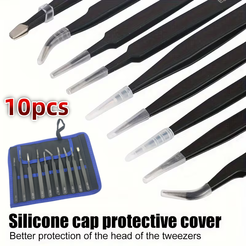 10Pcs ESD Anti‑Static Tweezers - Diy Electronics Art 评论和价格