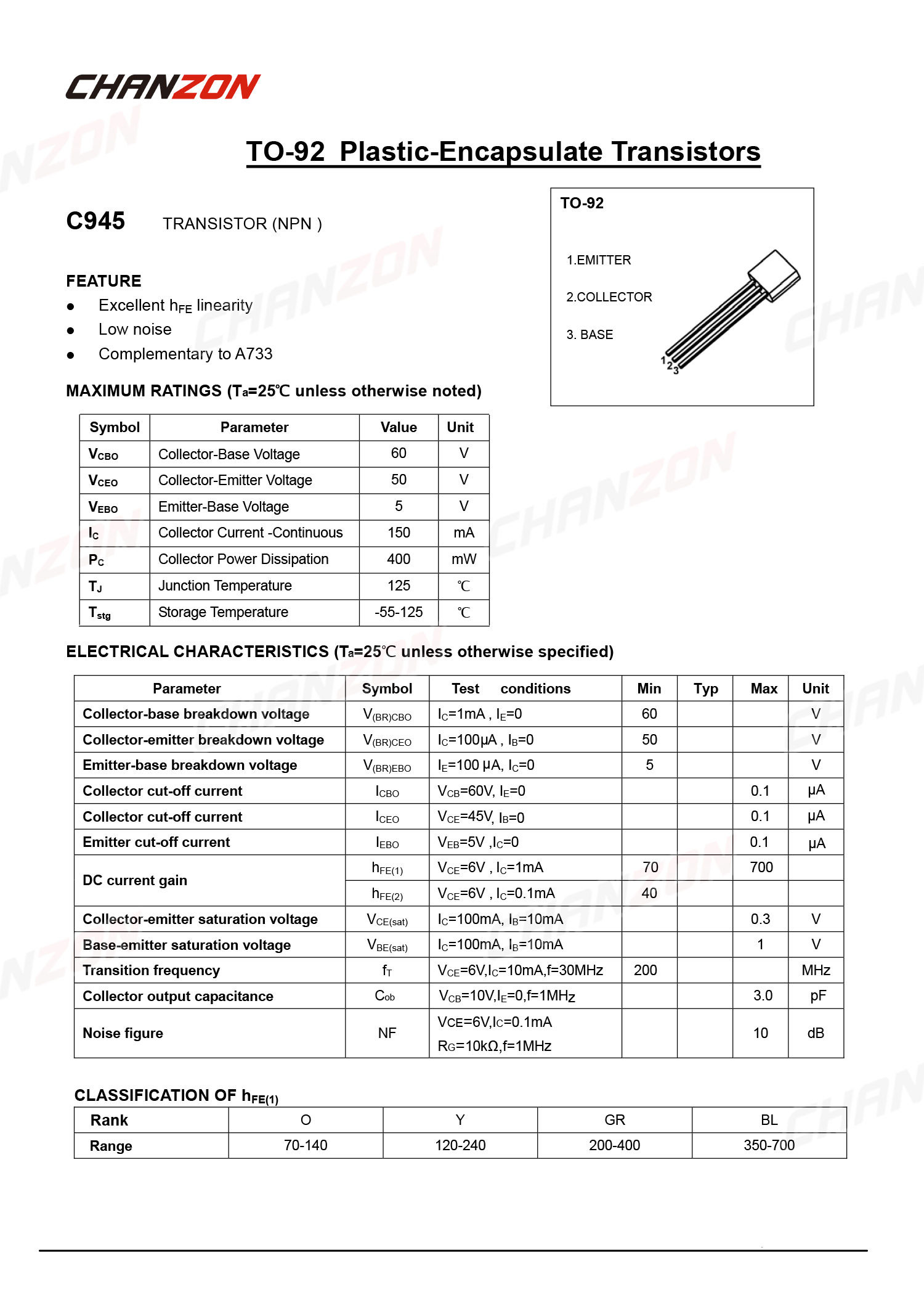 100pcs 2SC945 TO-92 NPN Transi - Diy Electronics Youtube 评论和价格