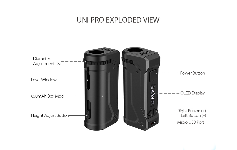 Origin Yocan Uni Pro Battery 6 - Diy Vape Electronics 评论和价格