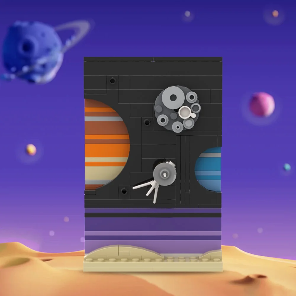 MOC Space Story Postcard Model - Diy Electronics Art 评论和价格