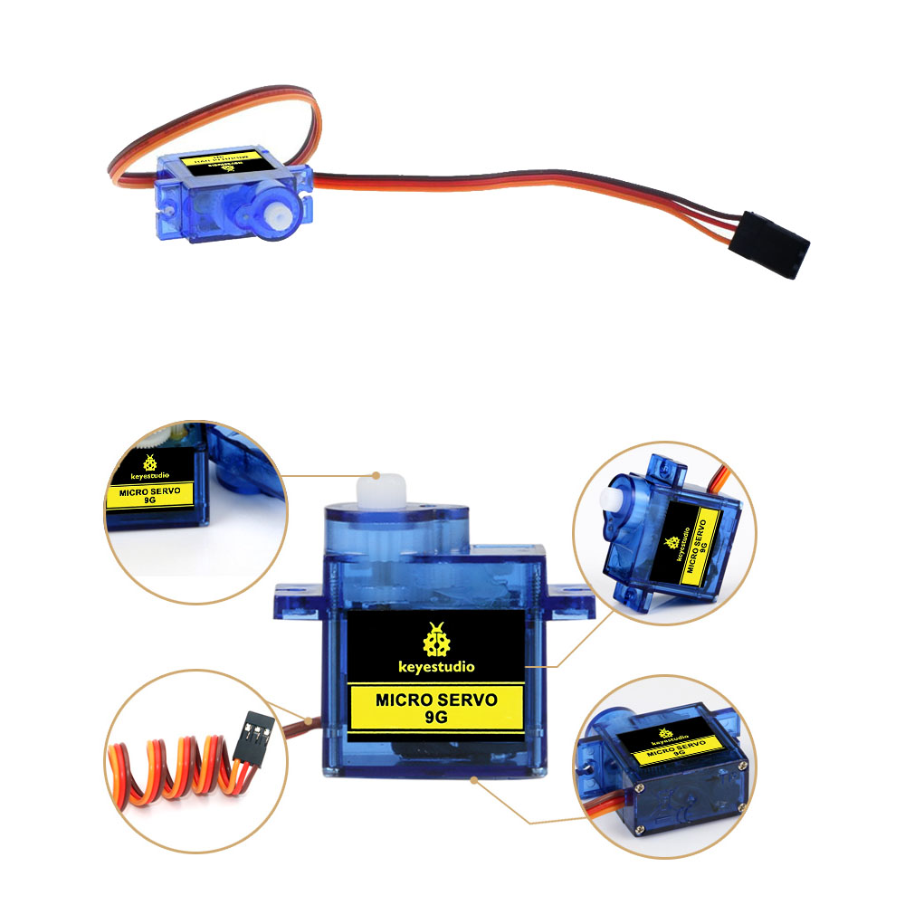 3 PCS Keyestudio MINI SG90 9G  - Servo Motor Sg90 评论和价格