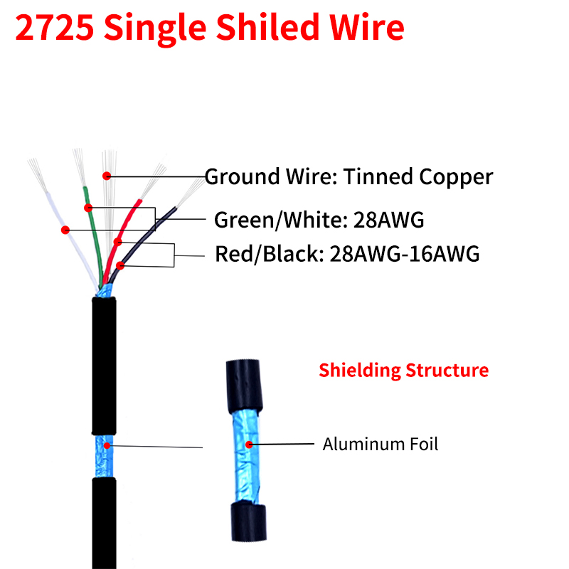 2M/10M Shielded Wire 28AWG - 1 - Diy Electronics Audio 评论和价格