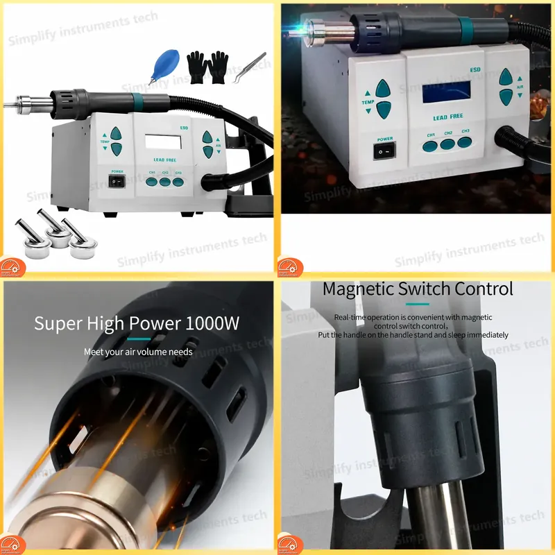 Hot Air Gun BGA Rework Station - Diy Soldering Station No Electronics 评论和价格