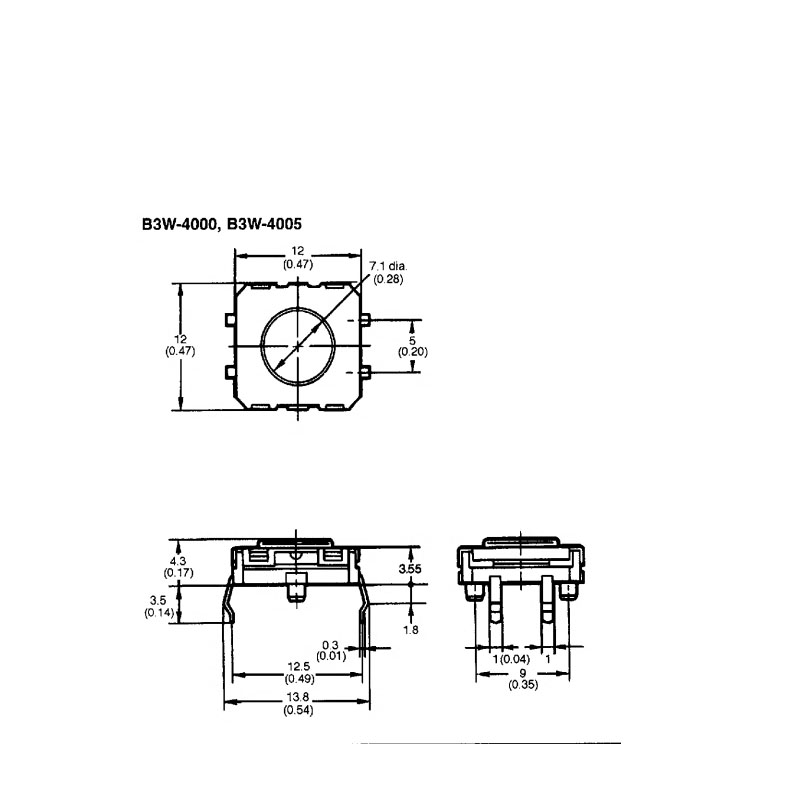 2pcs/lots Japan B3W-4000 Seale - Push Button Tactile 评论和价格