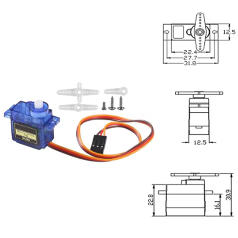 1-10PCS SG90 9G Micro Digital  - Servo Motor Sg90 评论和价格