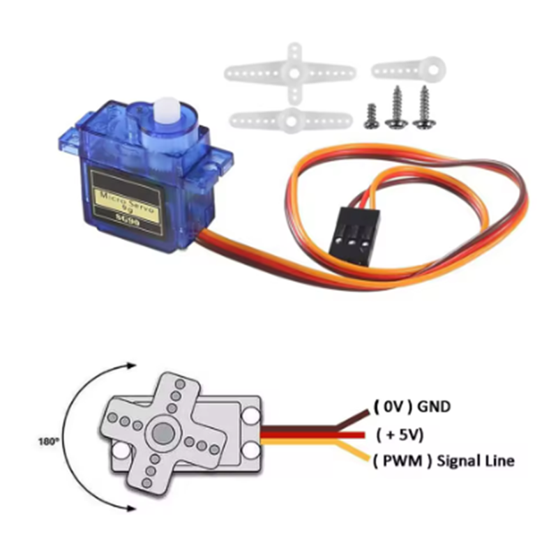 1-10PCS SG90 9G Micro Digital  - Servo Motor Sg90 评论和价格