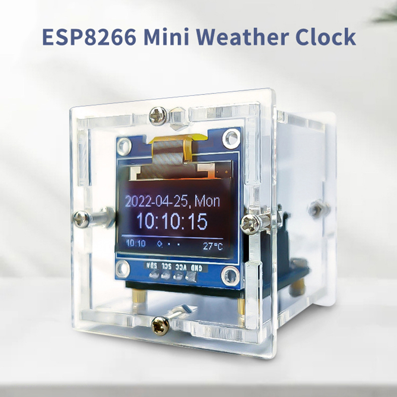 ESP8266 MINI Weather Clock WIF - Diy Soldering Station No Electronics 评论和价格