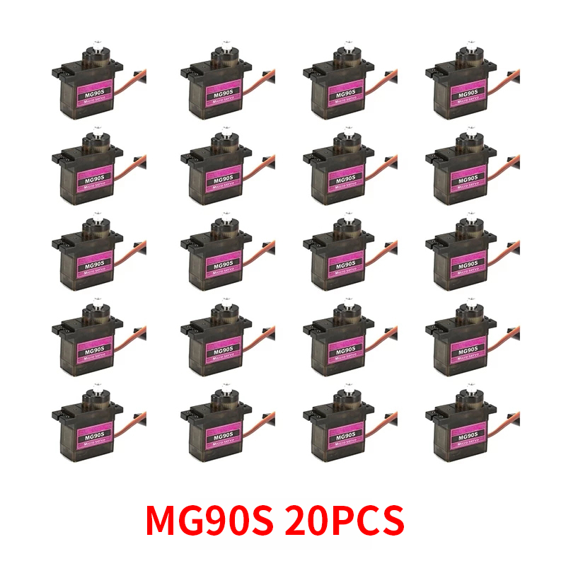 4/5/10/20PCS MG90S Metal Gear  - Servo Motor Sg90 评论和价格