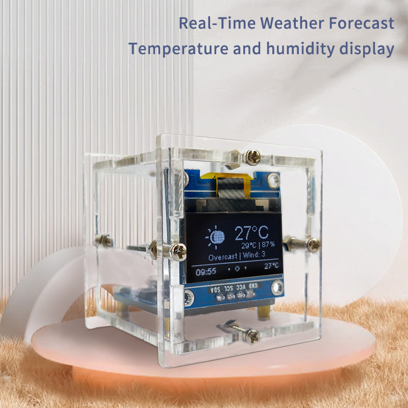 ESP8266 MINI Weather Clock WIF - Diy Soldering Station No Electronics 评论和价格