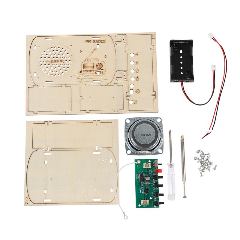 DIY Wooden FM Radio Kit Vintag - Diy Electronics Projects For Kids 评论和价格