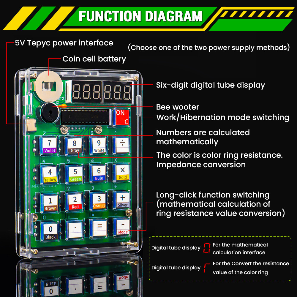 DIY Calculator Electronic Prod - Diy Electronics Youtube 评论和价格