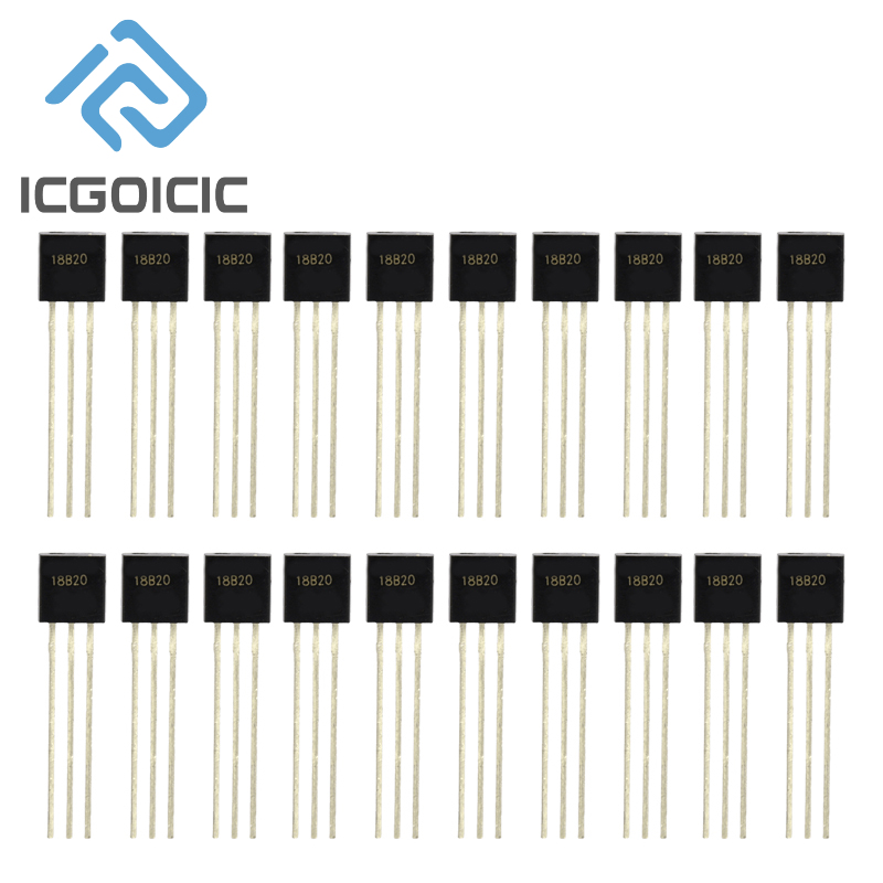 1-100pcs DS18B20 DS18B TO-92 C - Ds18B20 Temperature Sensor 评论和价格