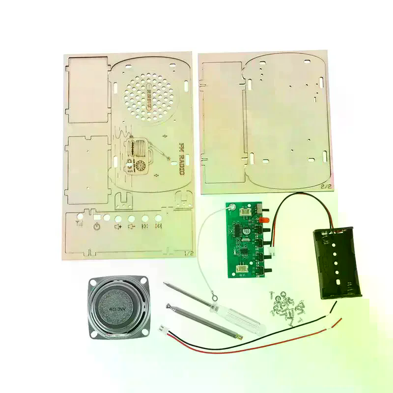 /Cna/DIY Wooden FM Radio Kit V - Diy Electronics Projects For Kids 评论和价格