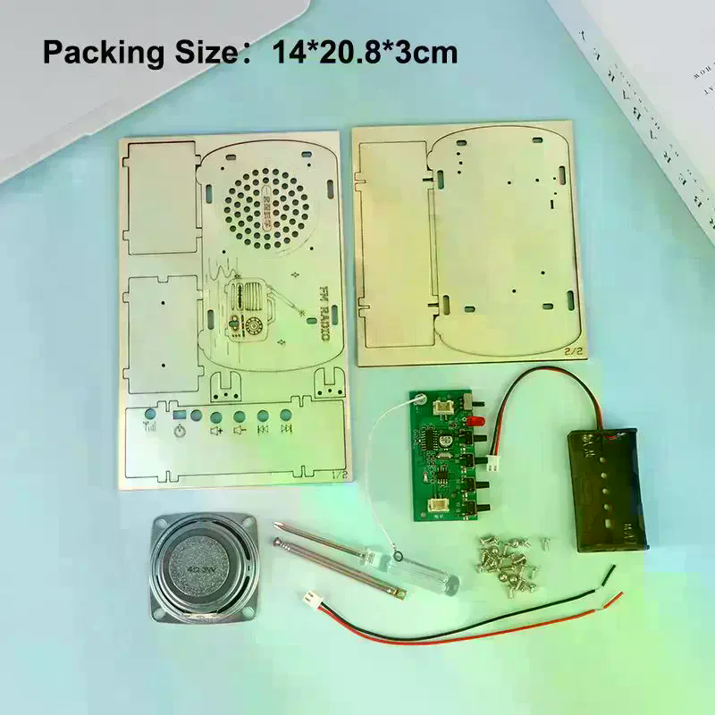 /Cna/DIY Wooden FM Radio Kit V - Diy Electronics Projects For Kids 评论和价格
