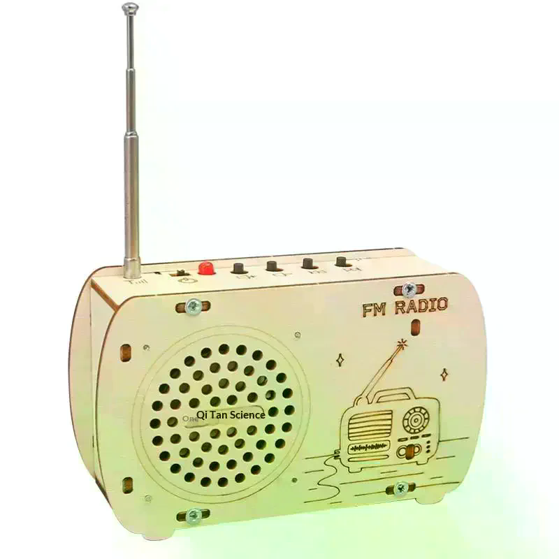 /Cna/DIY Wooden FM Radio Kit V - Diy Electronics Projects For Kids 评论和价格