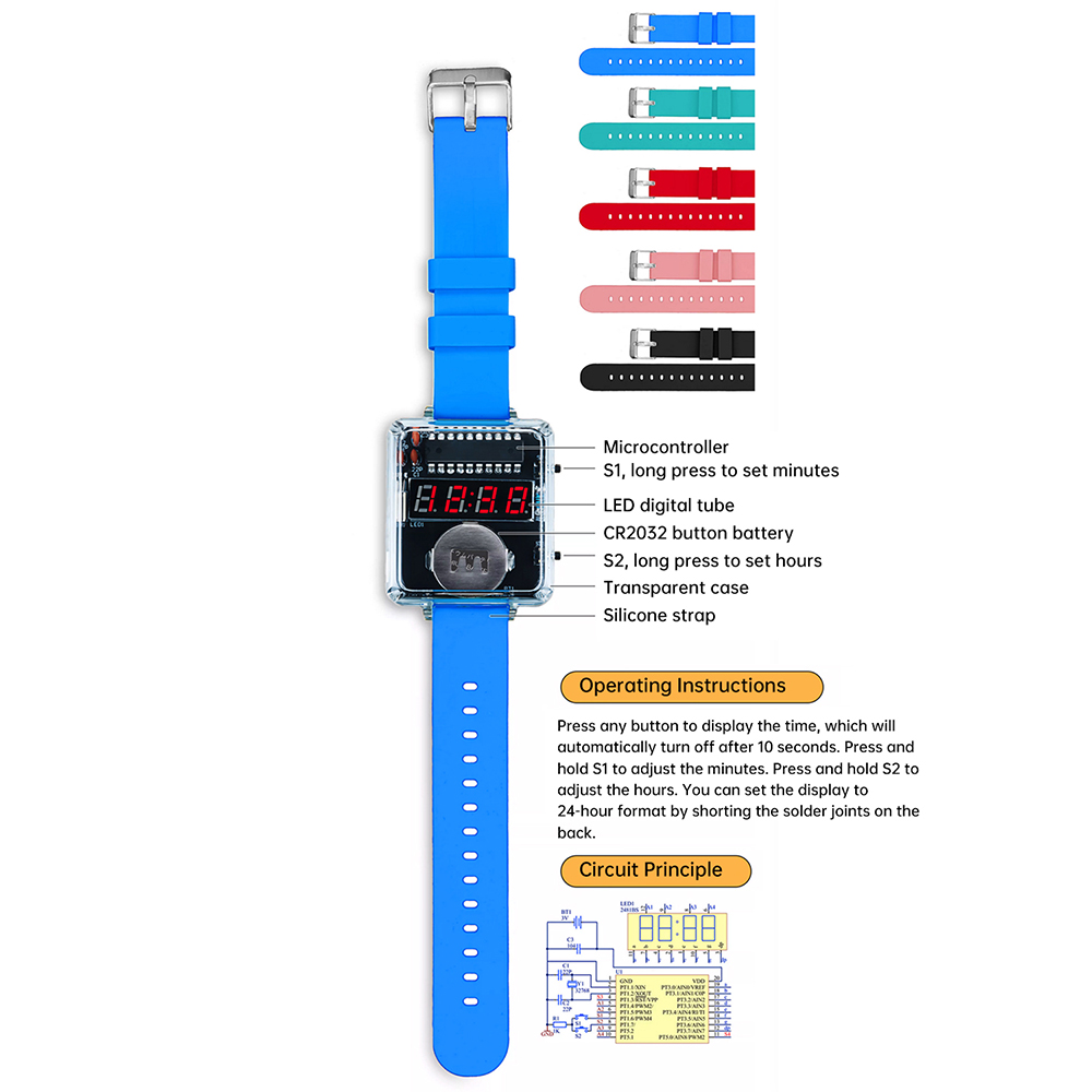 DIY Electronic Watch Kit 0.28' - Diy Electronics Youtube 评论和价格